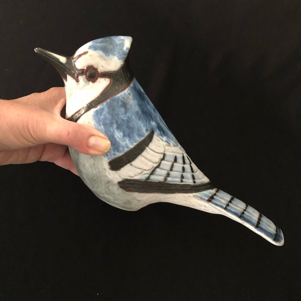 Vintage Andersen Design Studio Large Blue Jay Bird Figurine - Picture 2 of 12